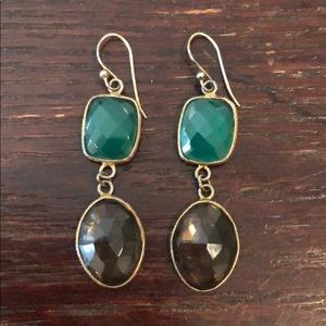 Natural stone earrings